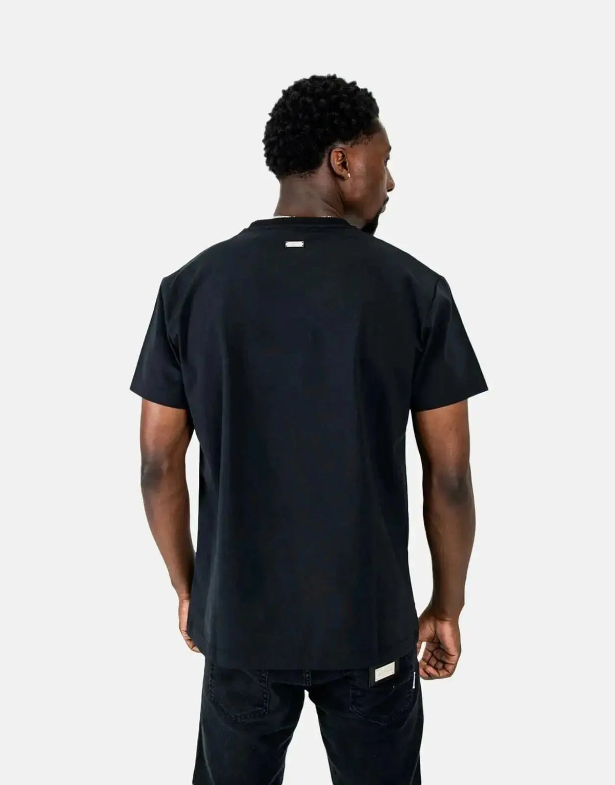 Les Hommes Palm Tree Black T-Shirt - view 2