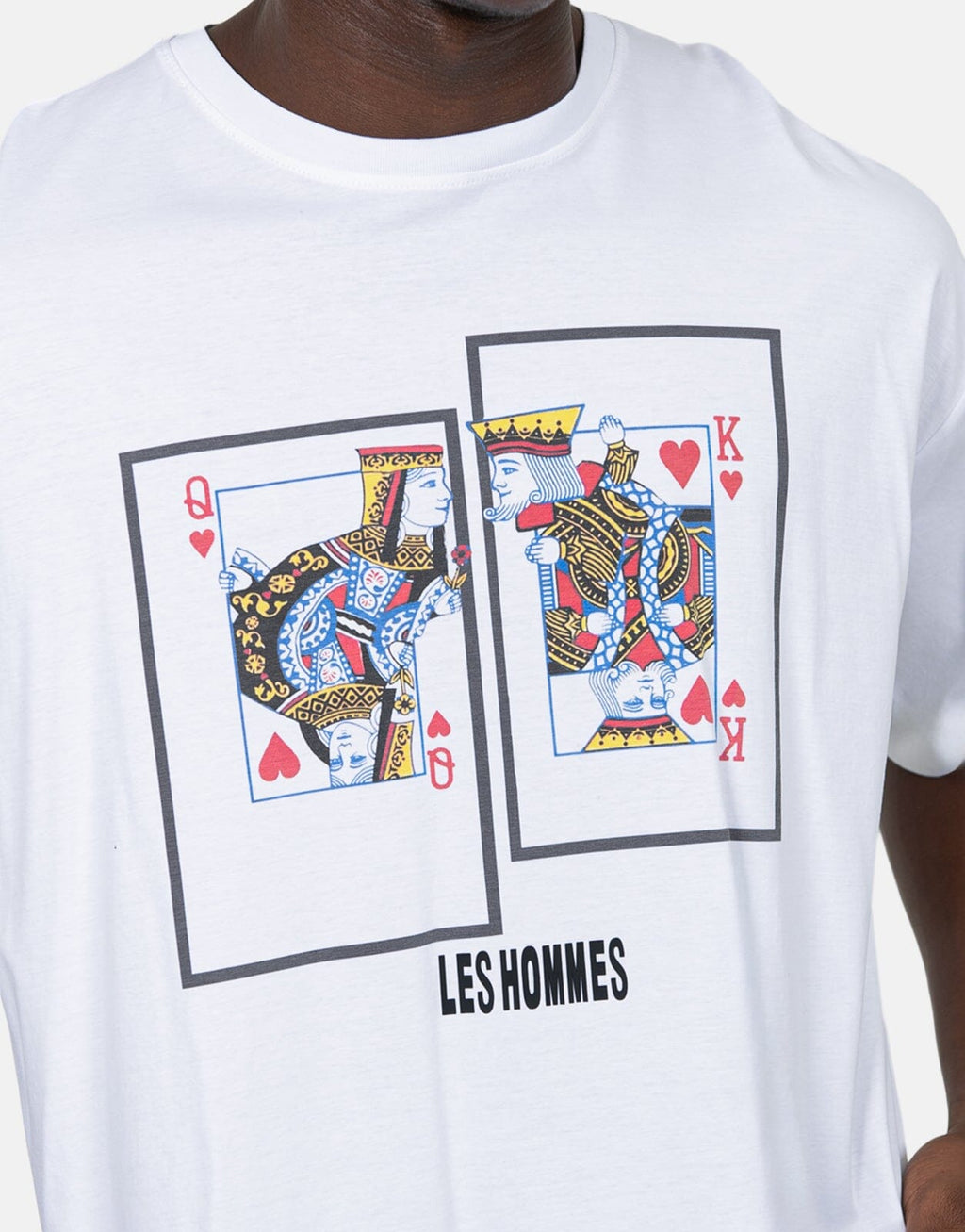 Les Hommes Queen King White T-Shirt - view 3