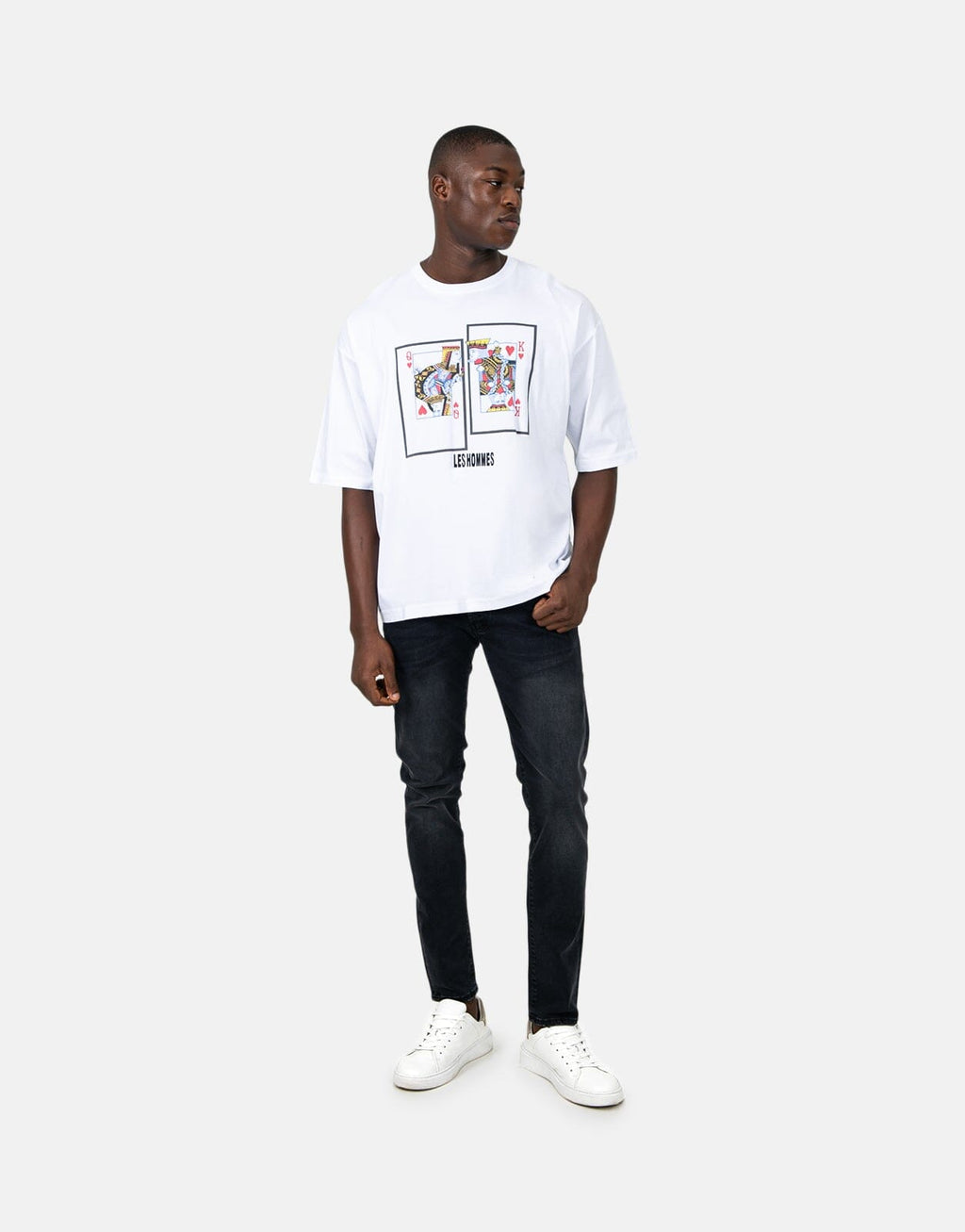 Les Hommes Queen King White T-Shirt - view 4