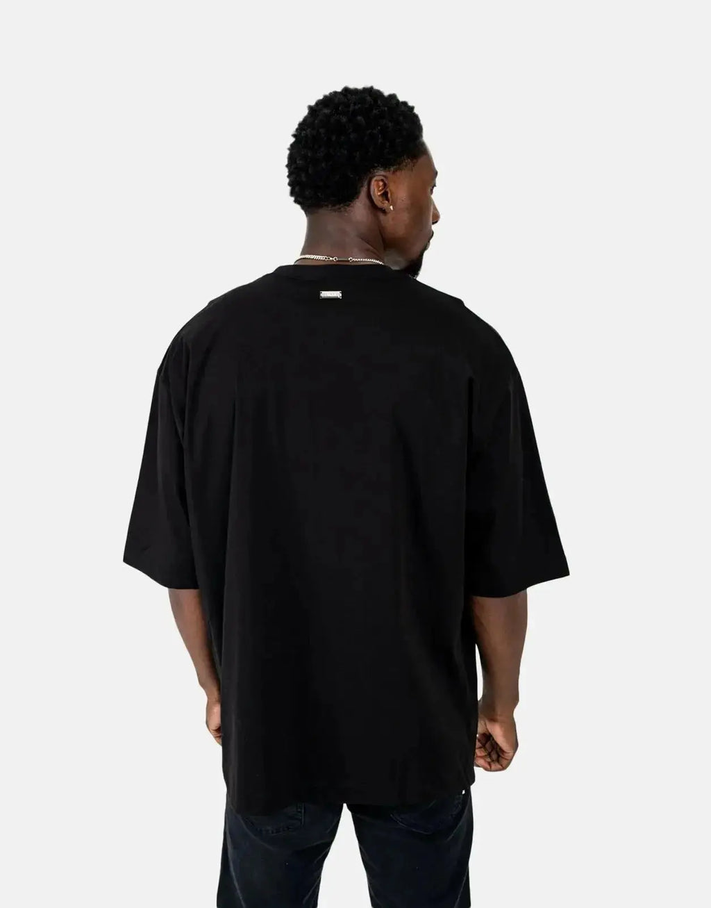 Les Hommes Shadow Graphic Black T-Shirt - view 2