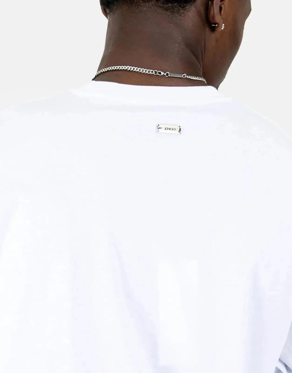 Les Hommes Shadow Graphic White T-Shirt - view 4