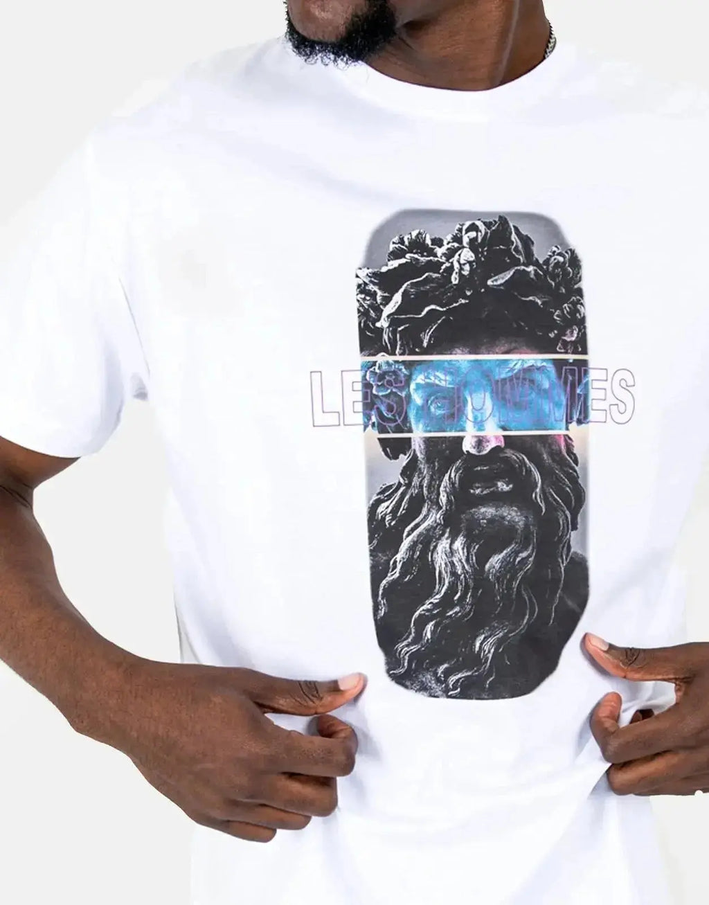 Les Hommes Statue White T-Shirt - view 3