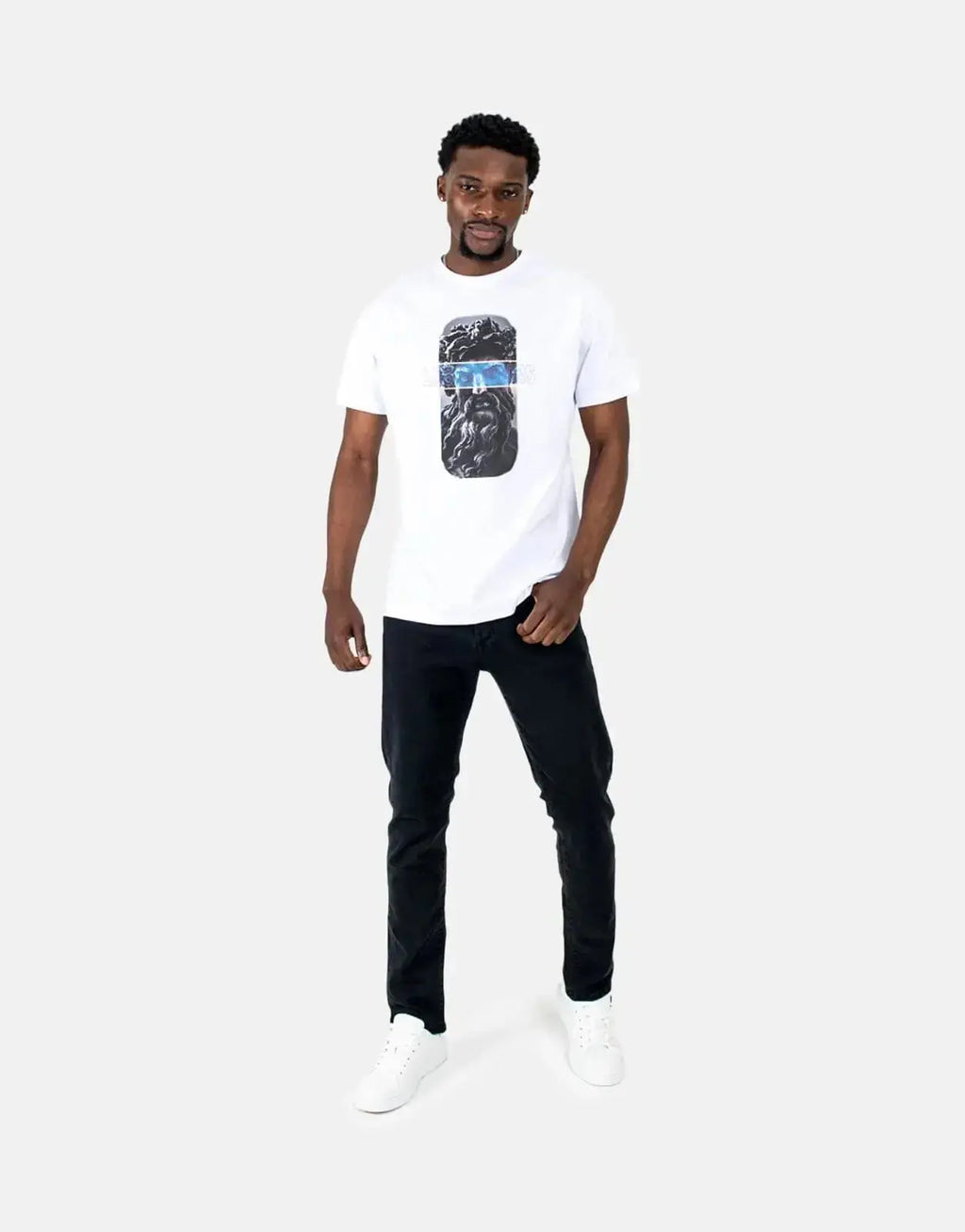 Les Hommes Statue White T-Shirt - view 5