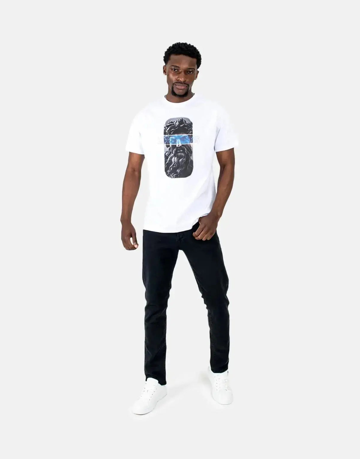 Les Hommes Statue White T-Shirt - view 5