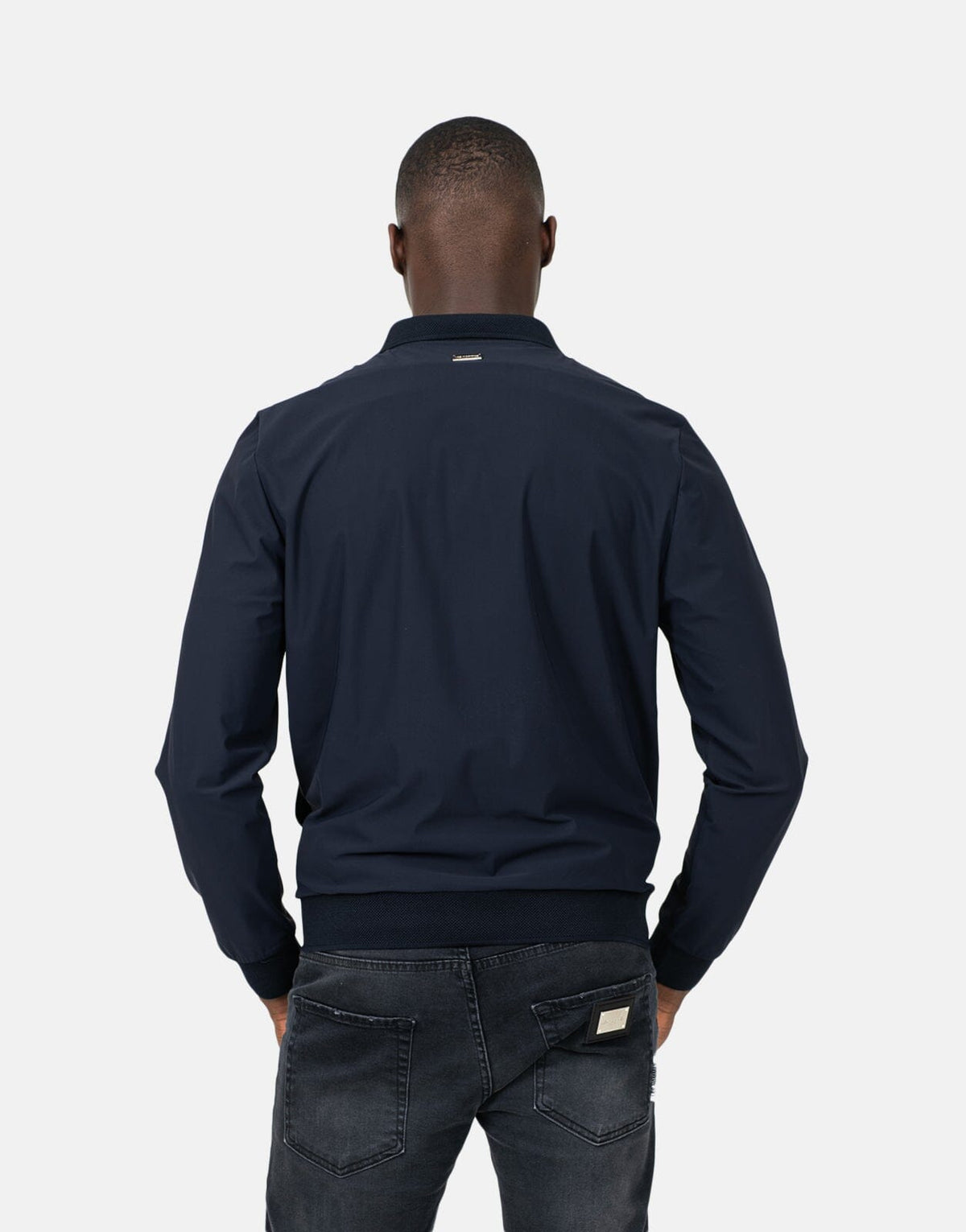 Les Hommes Tech Blue Lightweight Jacket - view 2