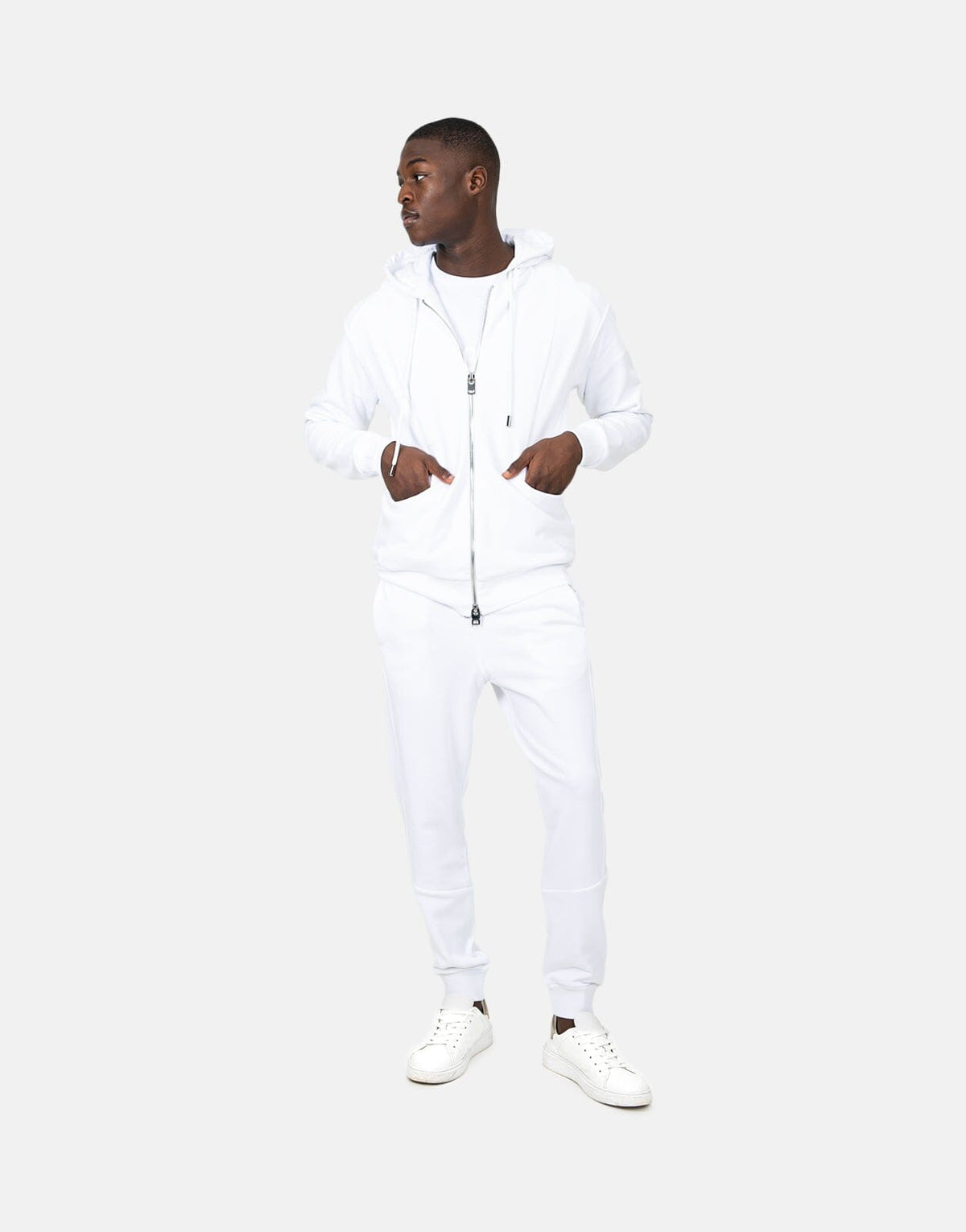 Les Hommes White Jogger Sweatpants - view 2
