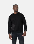Les Hommes Zip Pocket Black Sweatshirt