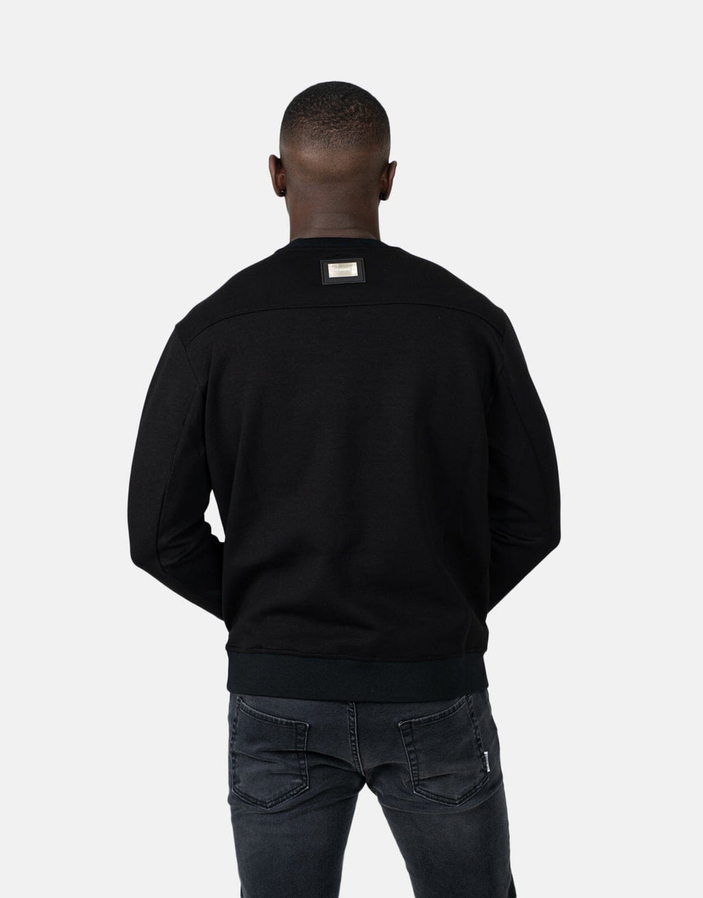 Les Hommes Zip Pocket Black Sweatshirt - view 2