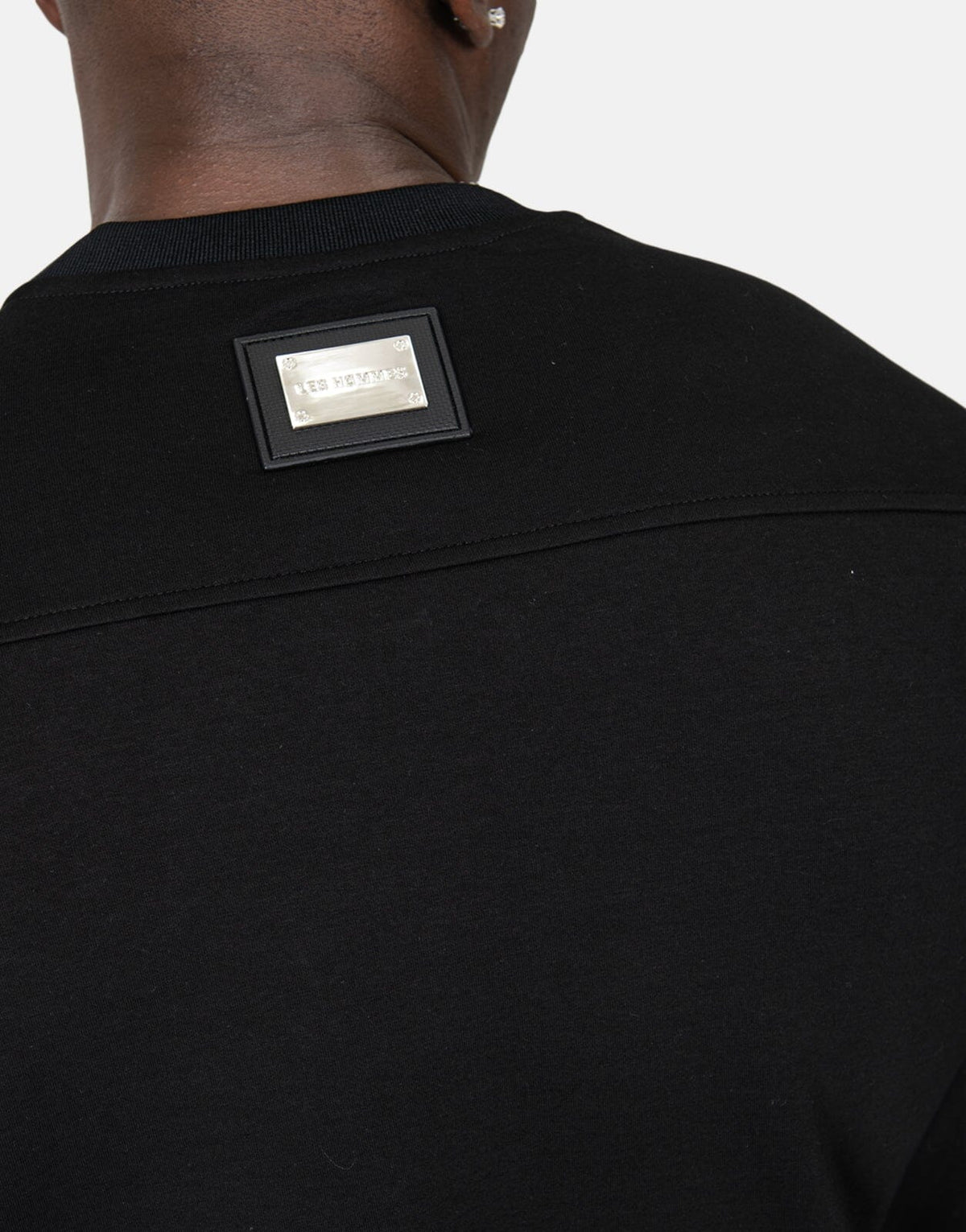 Les Hommes Zip Pocket Black Sweatshirt - view 3