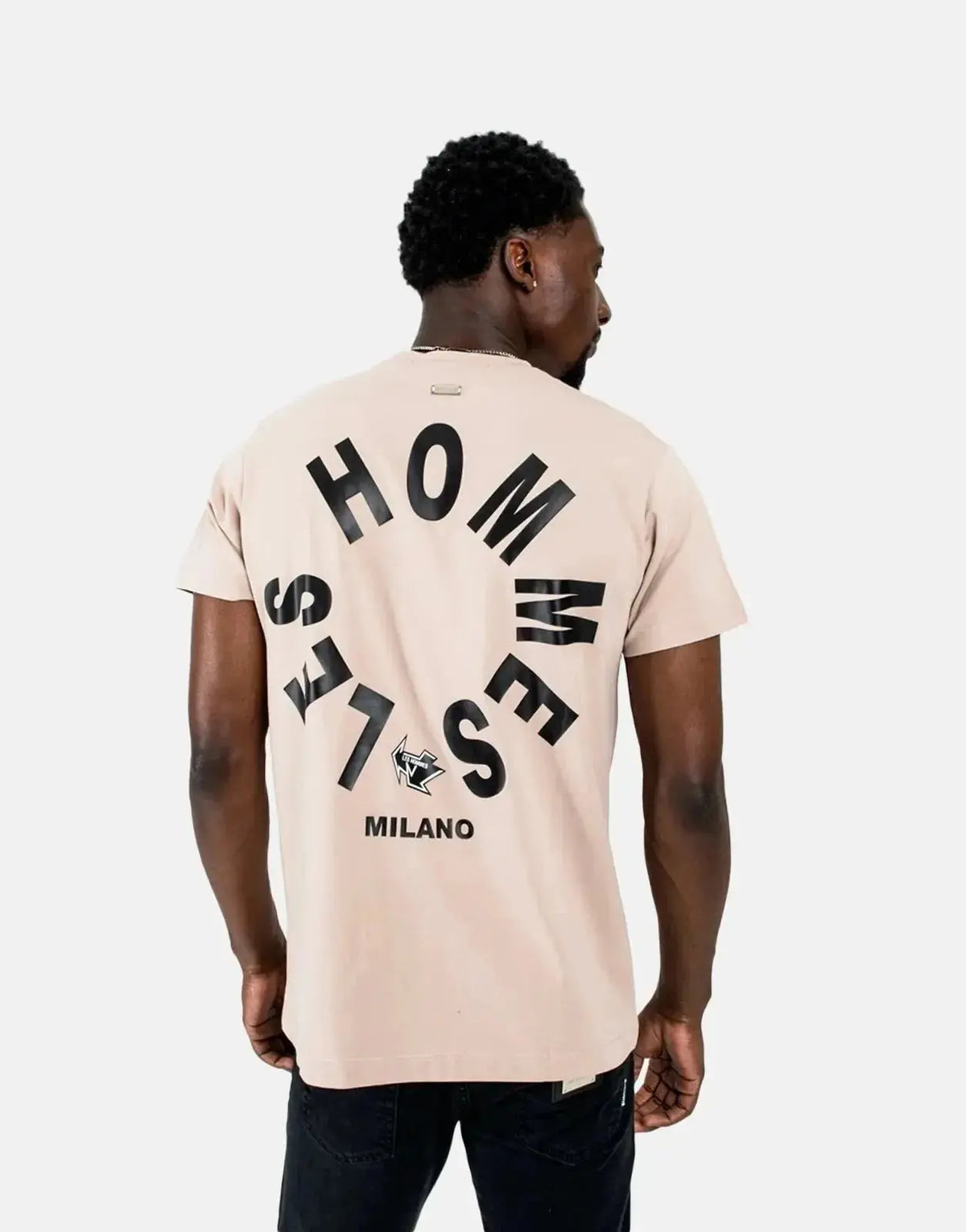 Les Hommes Arrow back Print Stone T-Shirt - view 2