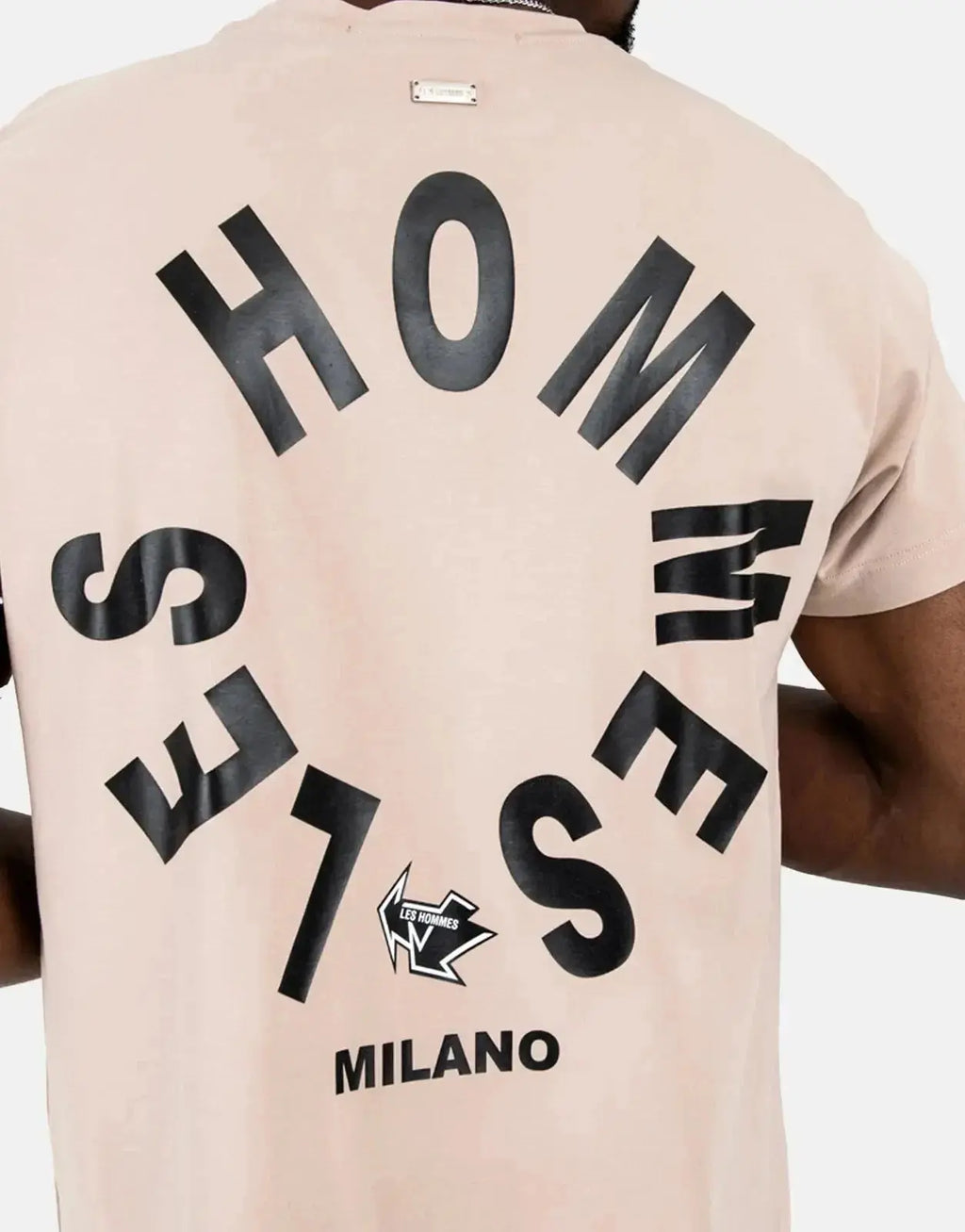 Les Hommes Arrow back Print Stone T-Shirt - view 4