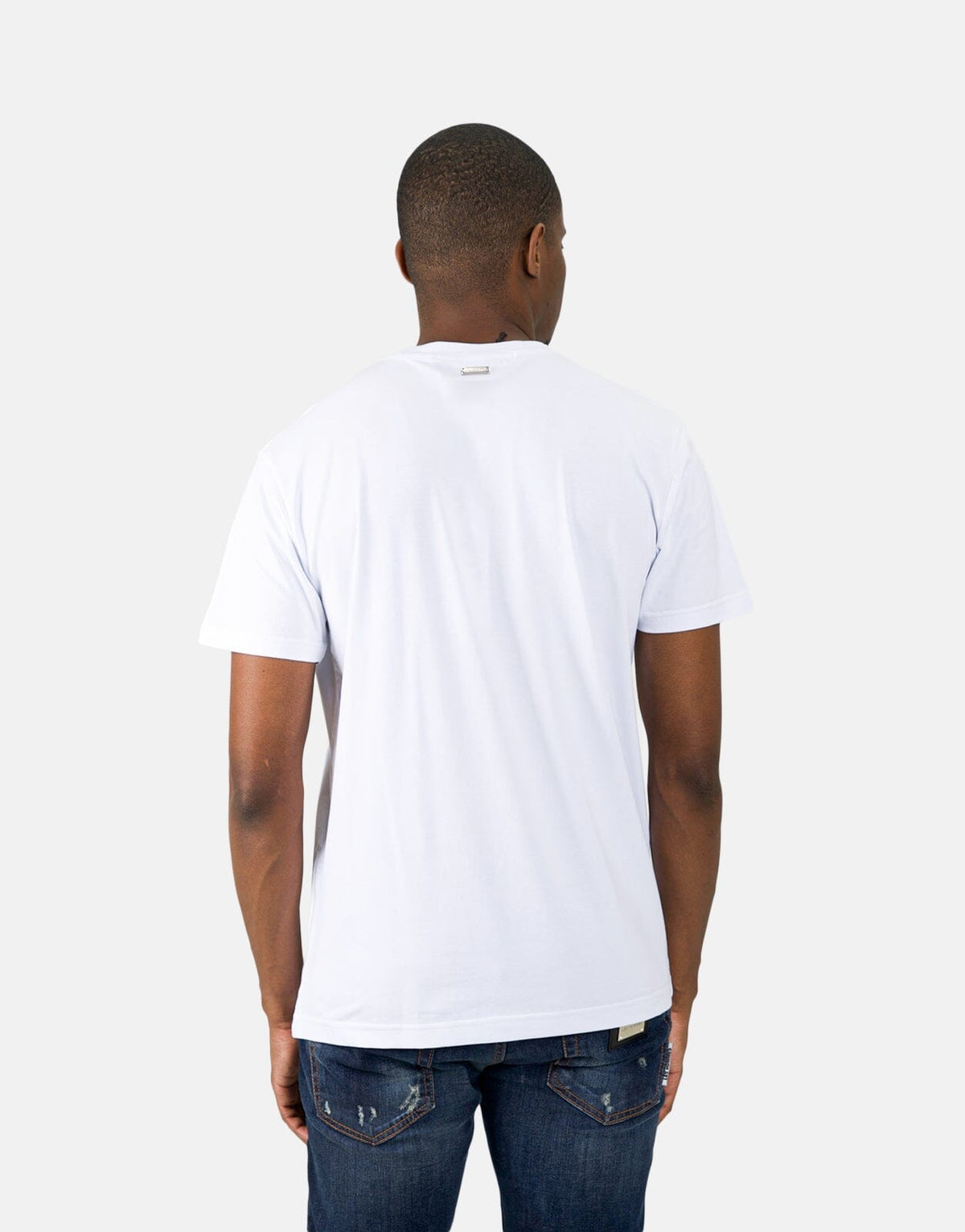 Les Hommes Box Print White T-Shirt - view 3
