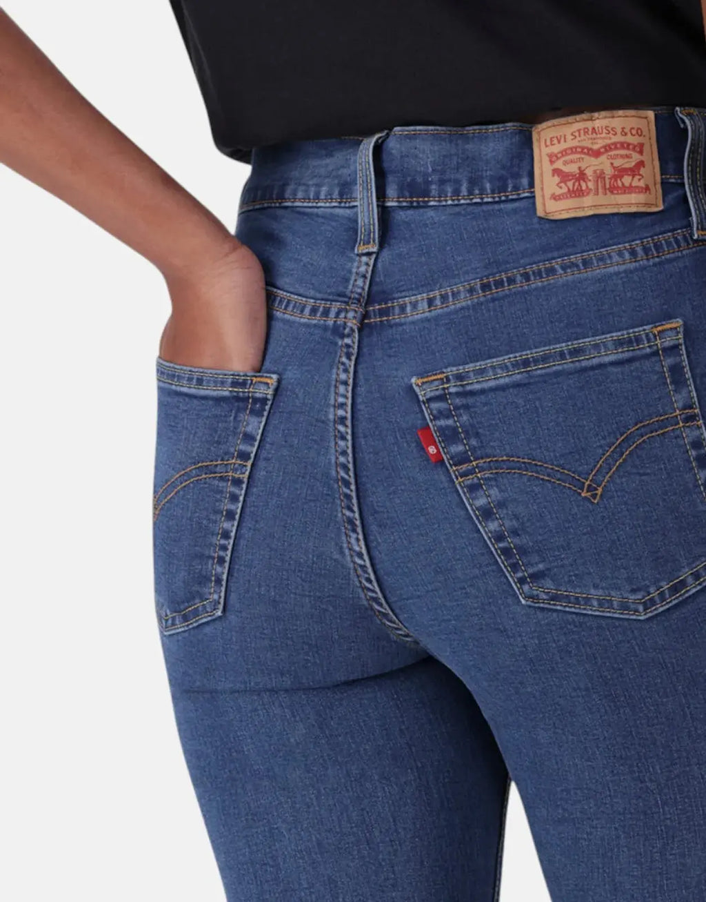 Levi's 720 Hirise Superskinny Mid Wash Jeans - view 3