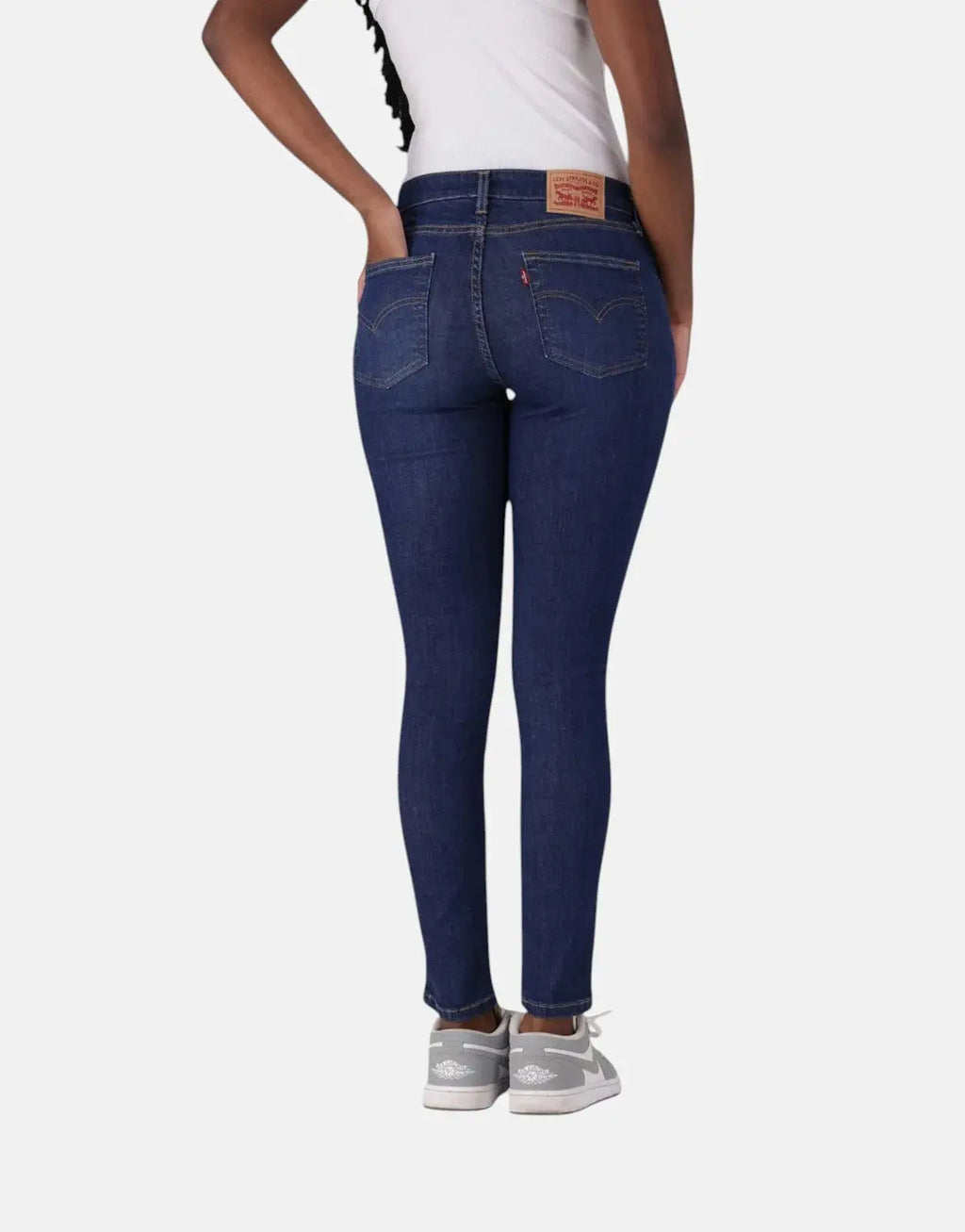 Levi's 721 High Rise Skinny Blue Wave Dark Jeans - view 2
