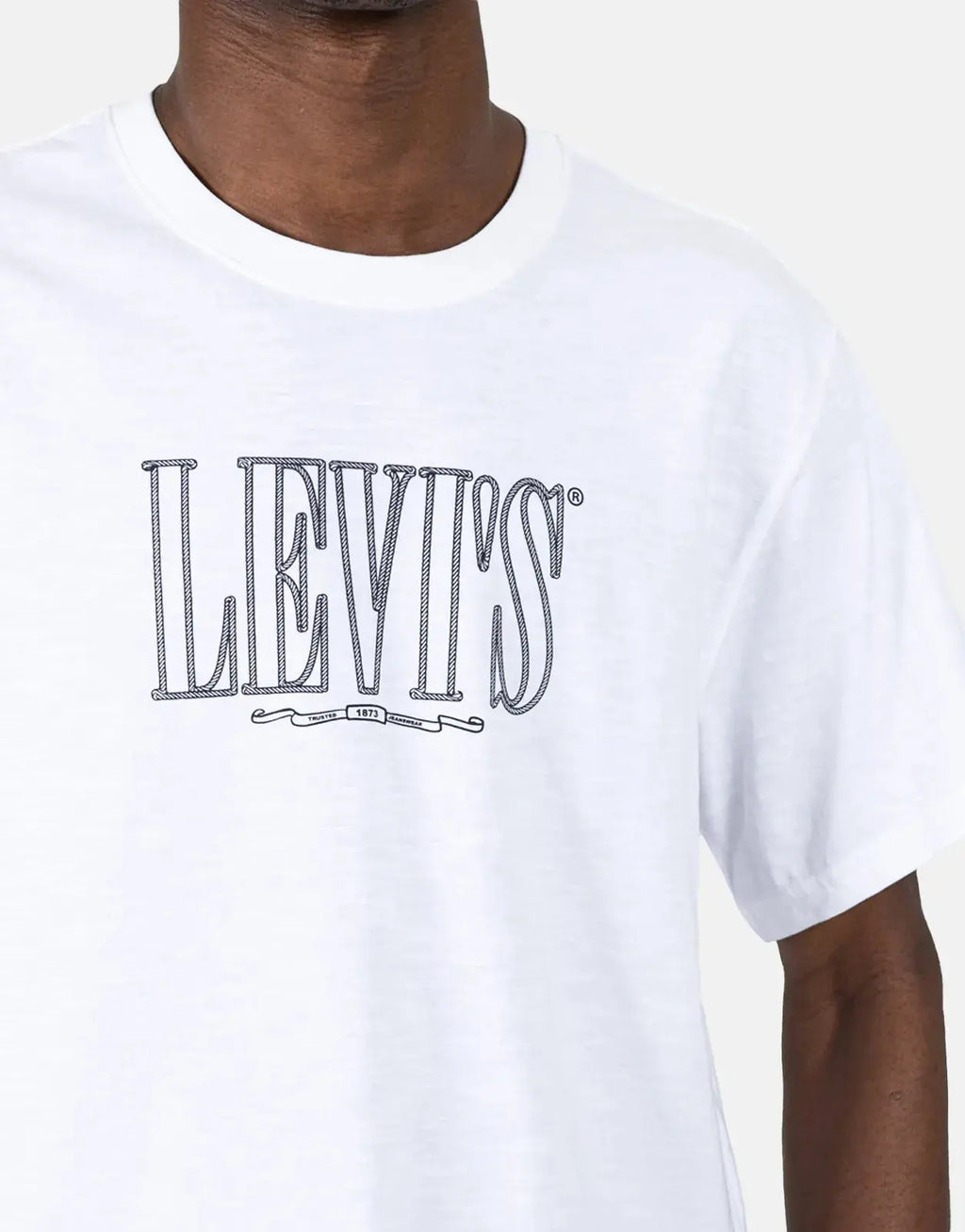 Levi's Relaxed Fit Rope Serif Logo White T-Shirt - view 3