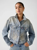 Levi's Shrunken 90's Med Indigo Trucker Denim Jacket
