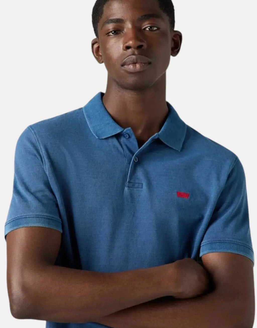 Levi's Slim Housemark Indigo Pique Polo Shirt - view 3