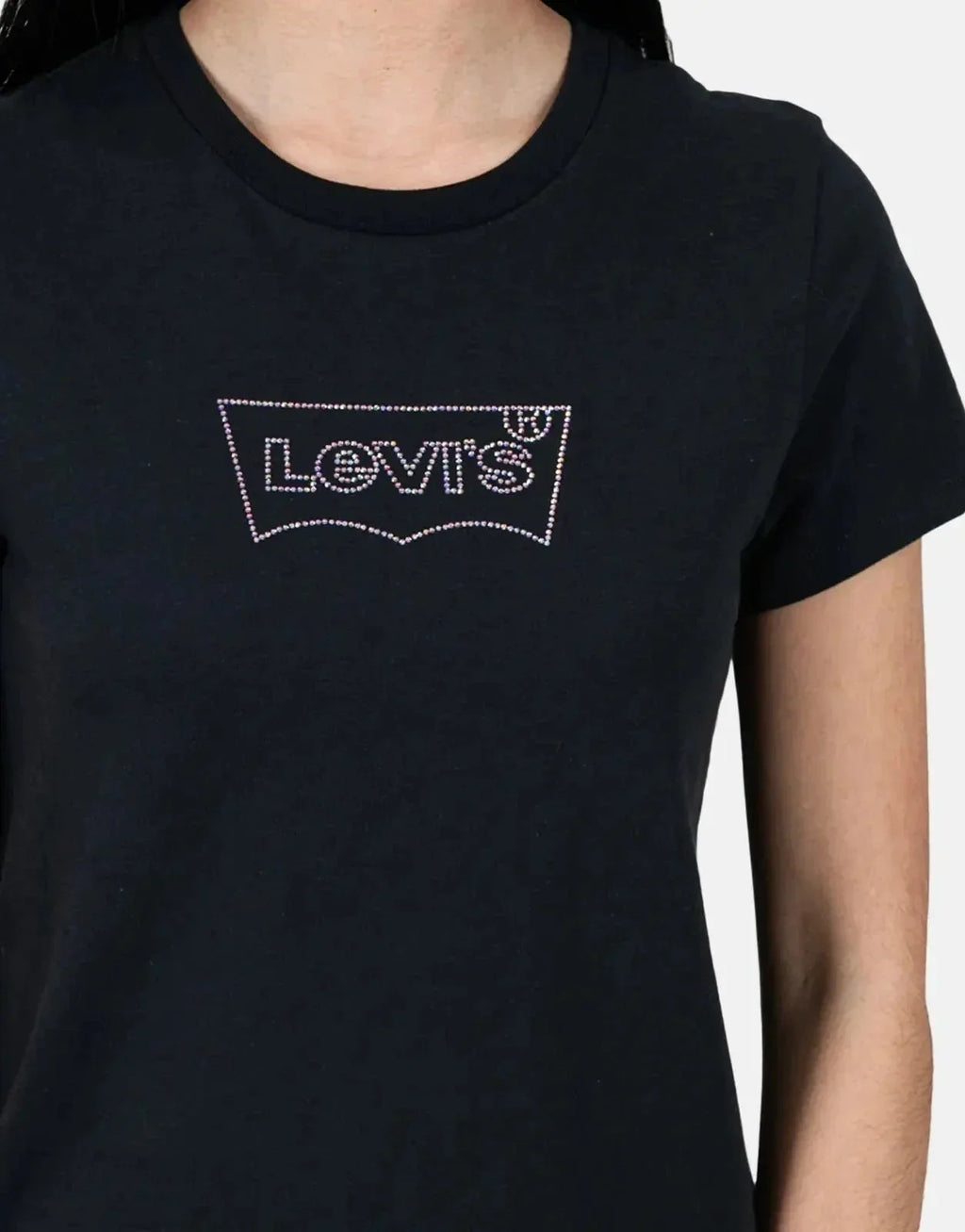 Levi's The Perfect Batwing Iridescent Jet Black T-Shirt - view 3