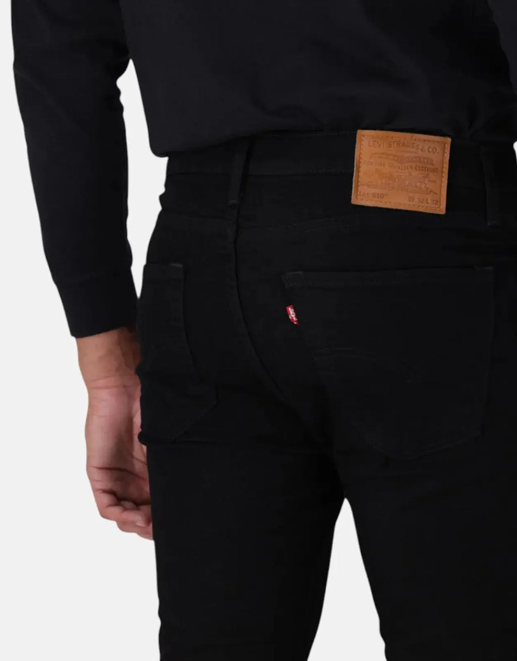 Levi's 510 Black Leaf Skinny Jeans - view 3