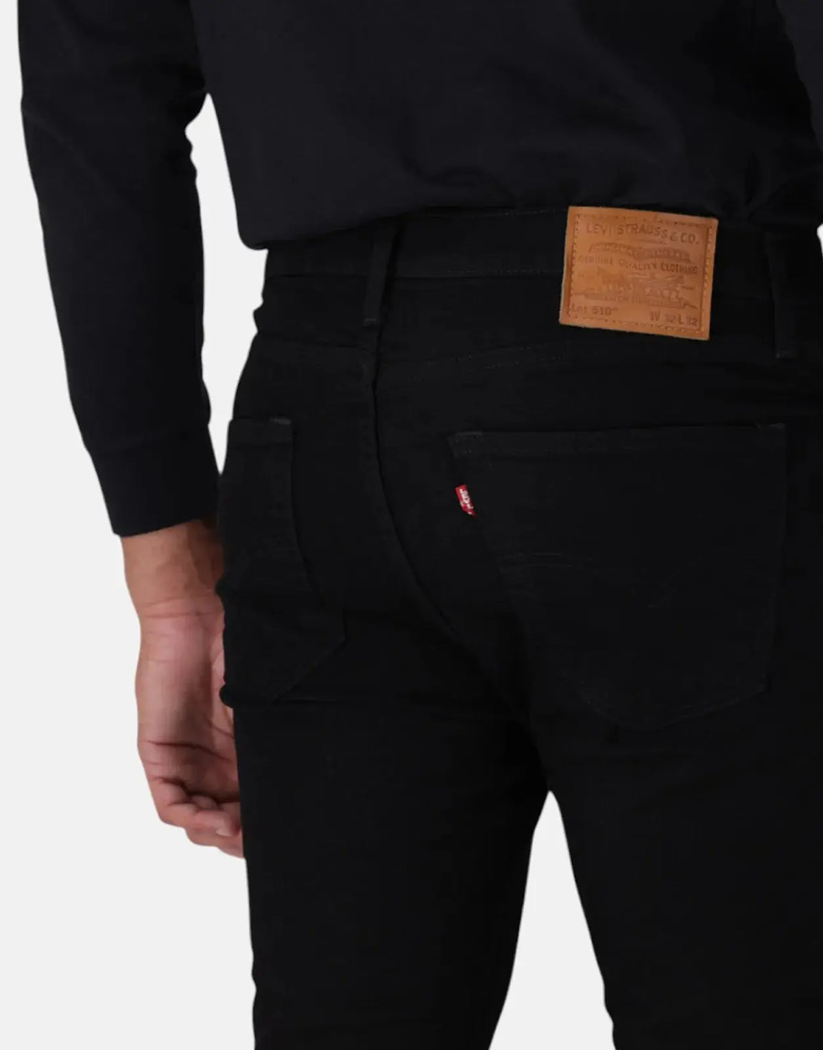 Levi's 510 Black Leaf Skinny Jeans - view 3