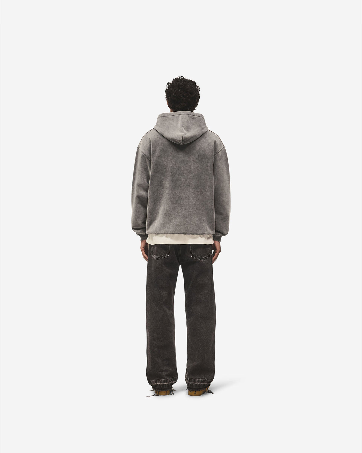 Script Logo Hoodie - Vintage Grey