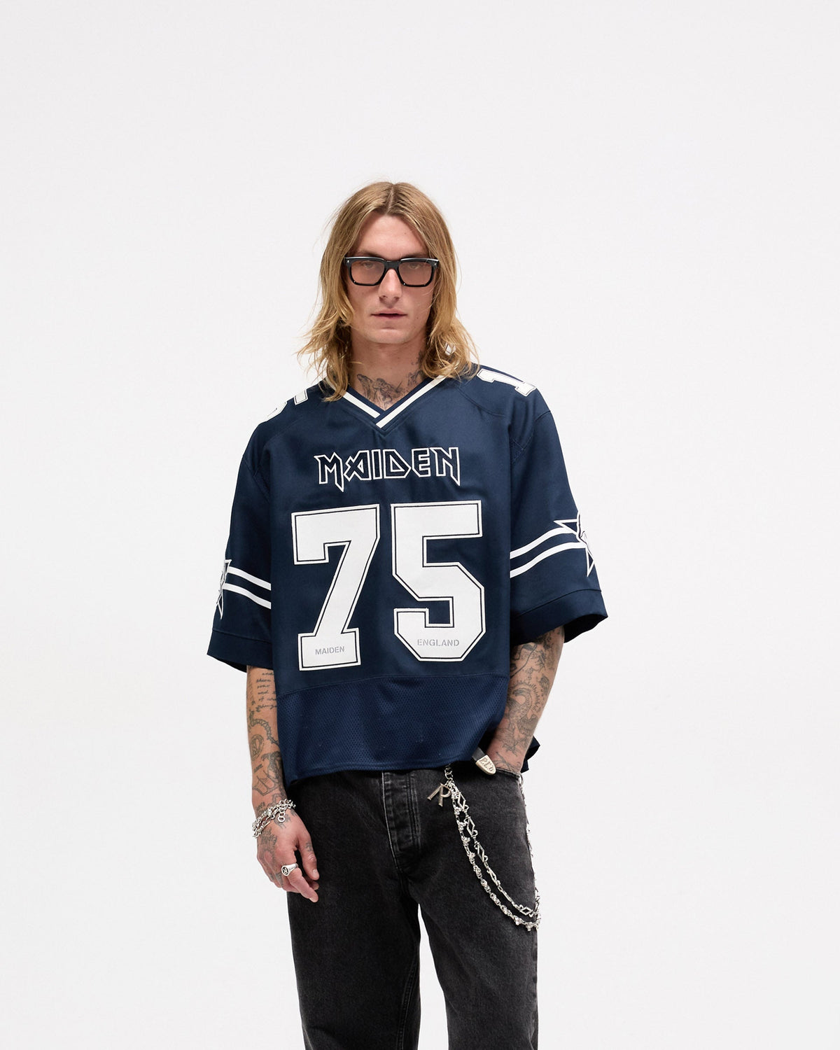 Represent X Iron Maiden Anniversary Jersey - Mid Blue