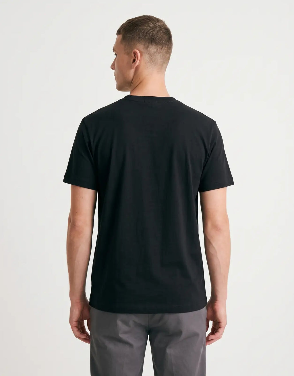 Replay Blue Jeans Side Print Black T-Shirt - view 2