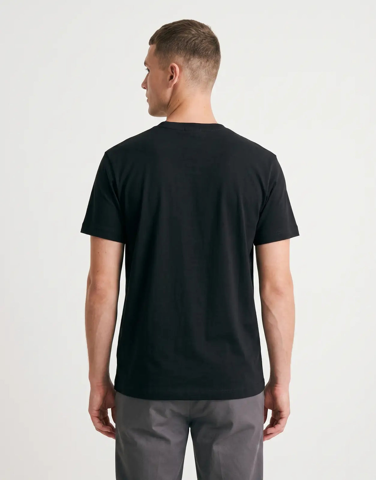 Replay Blue Jeans Side Print Black T-Shirt - view 2