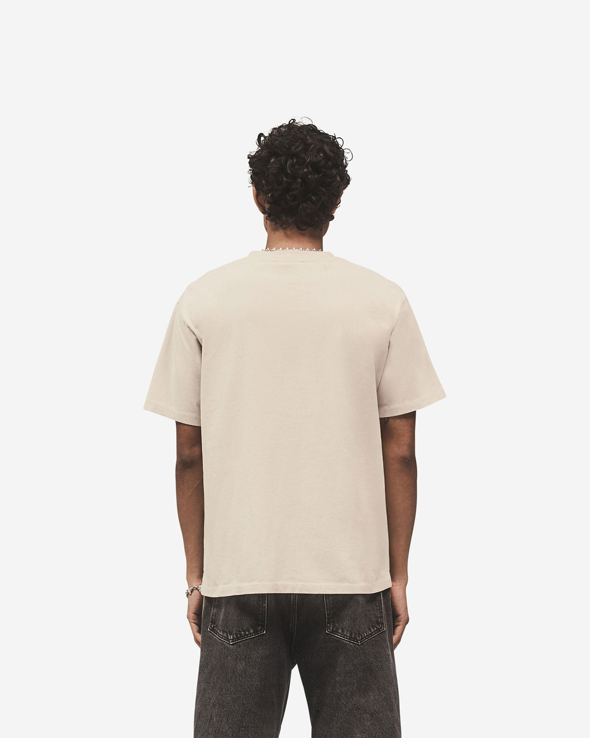 Metal Initial R T-Shirt - Concrete