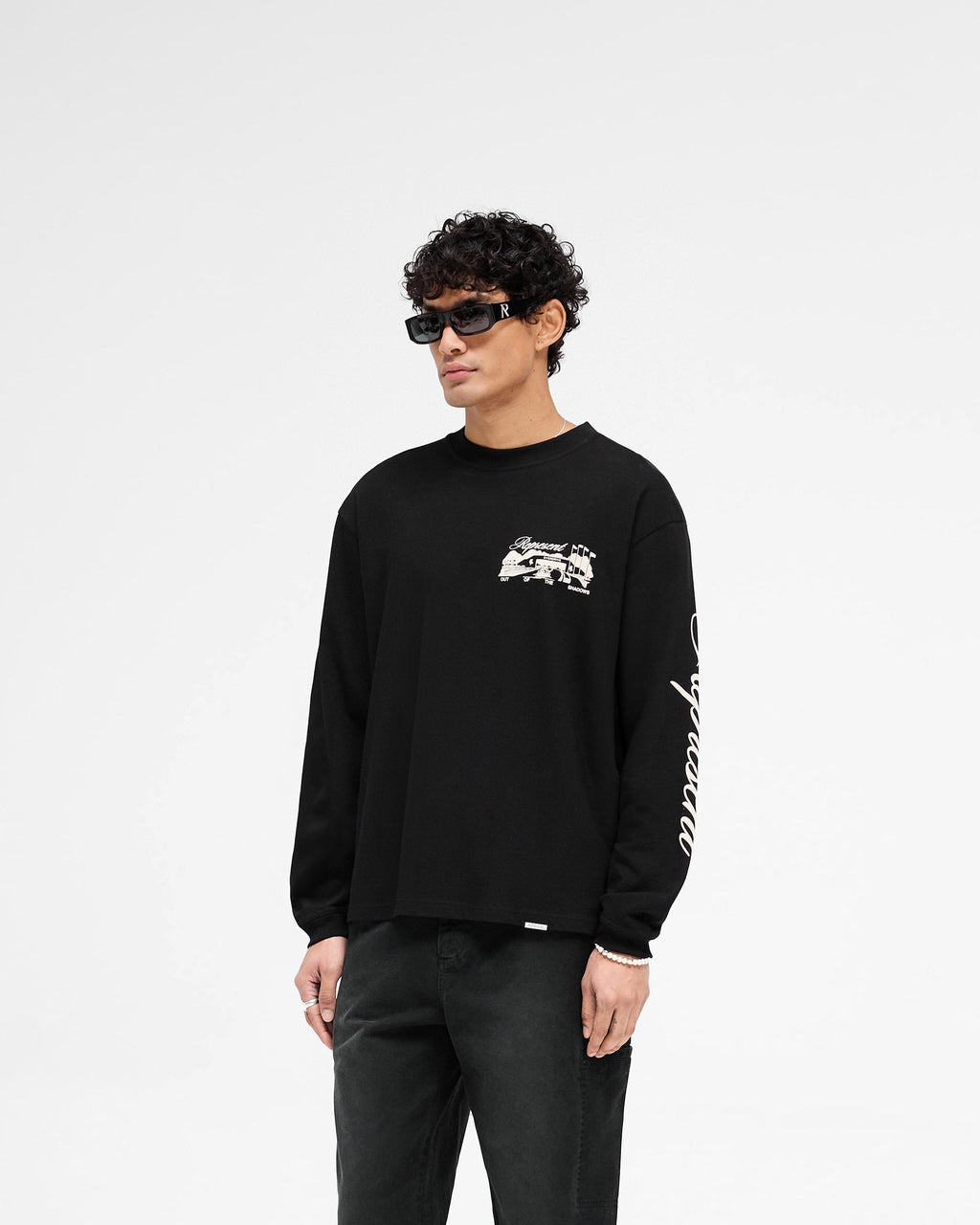 Raceway Long Sleeve T-Shirt - Jet Black