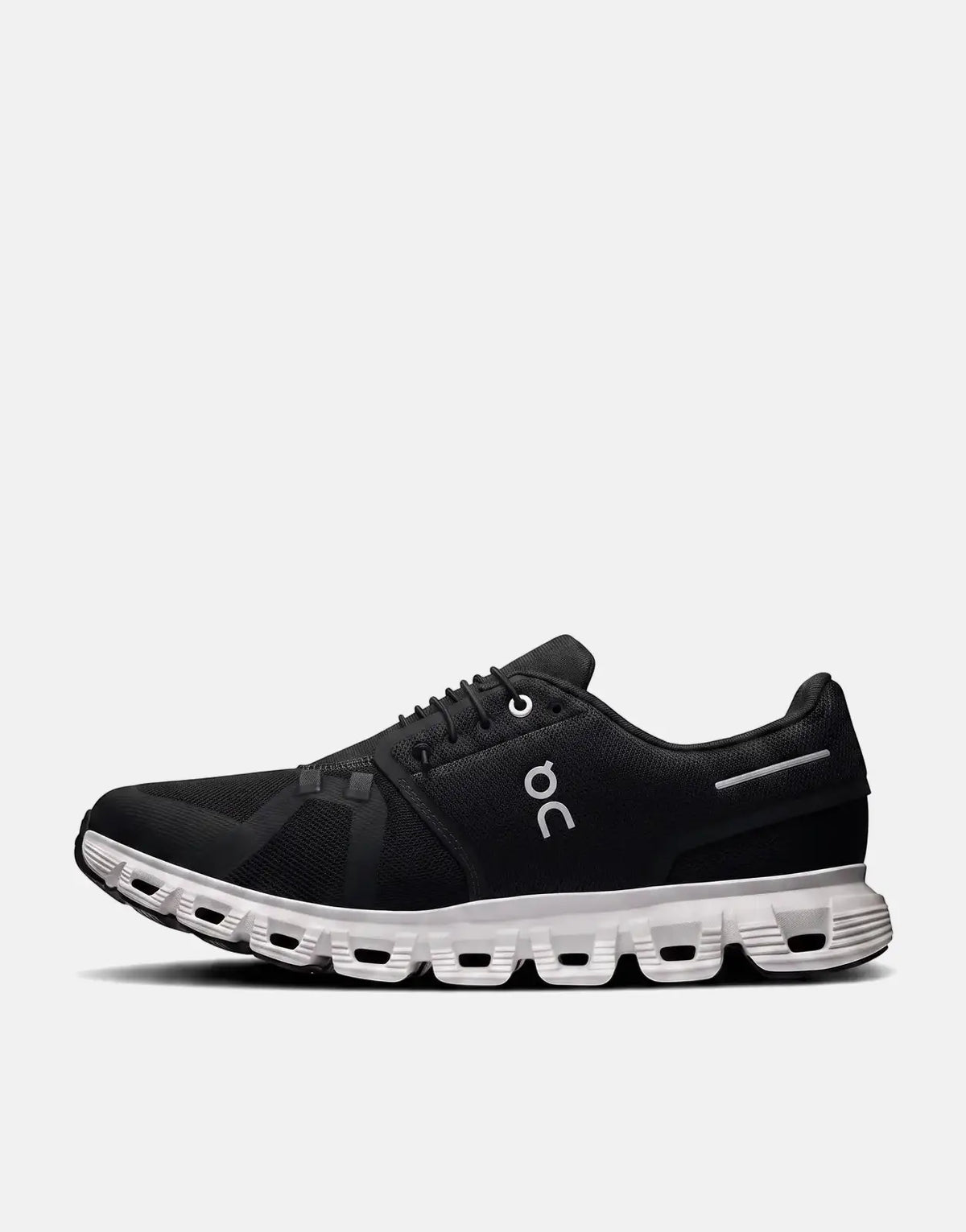 On Men's Cloud 6 Black White Sneaker - view 5