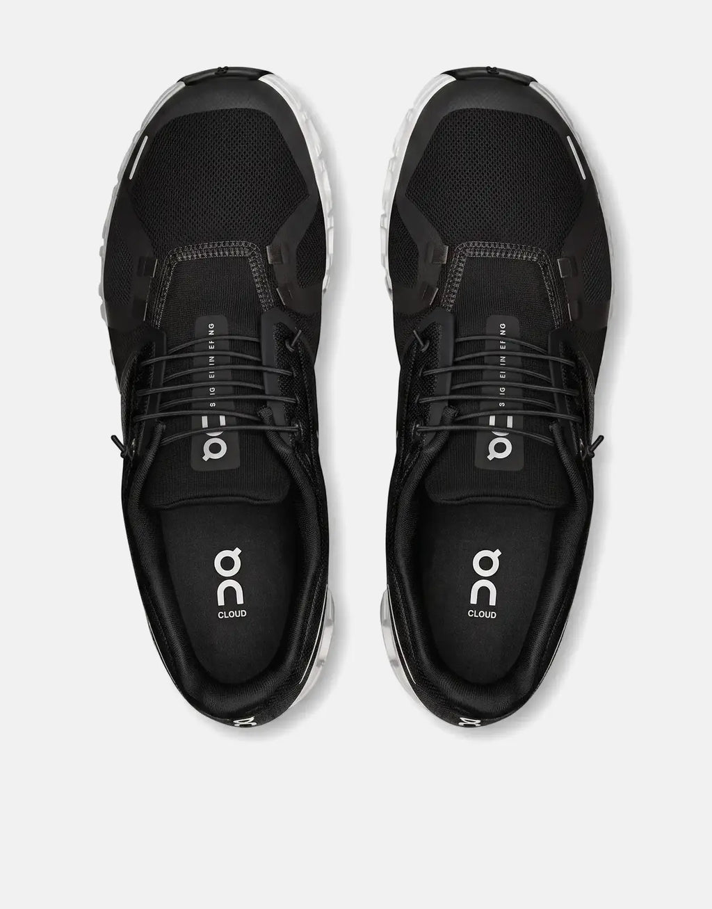On Men's Cloud 6 Black White Sneaker - view 3