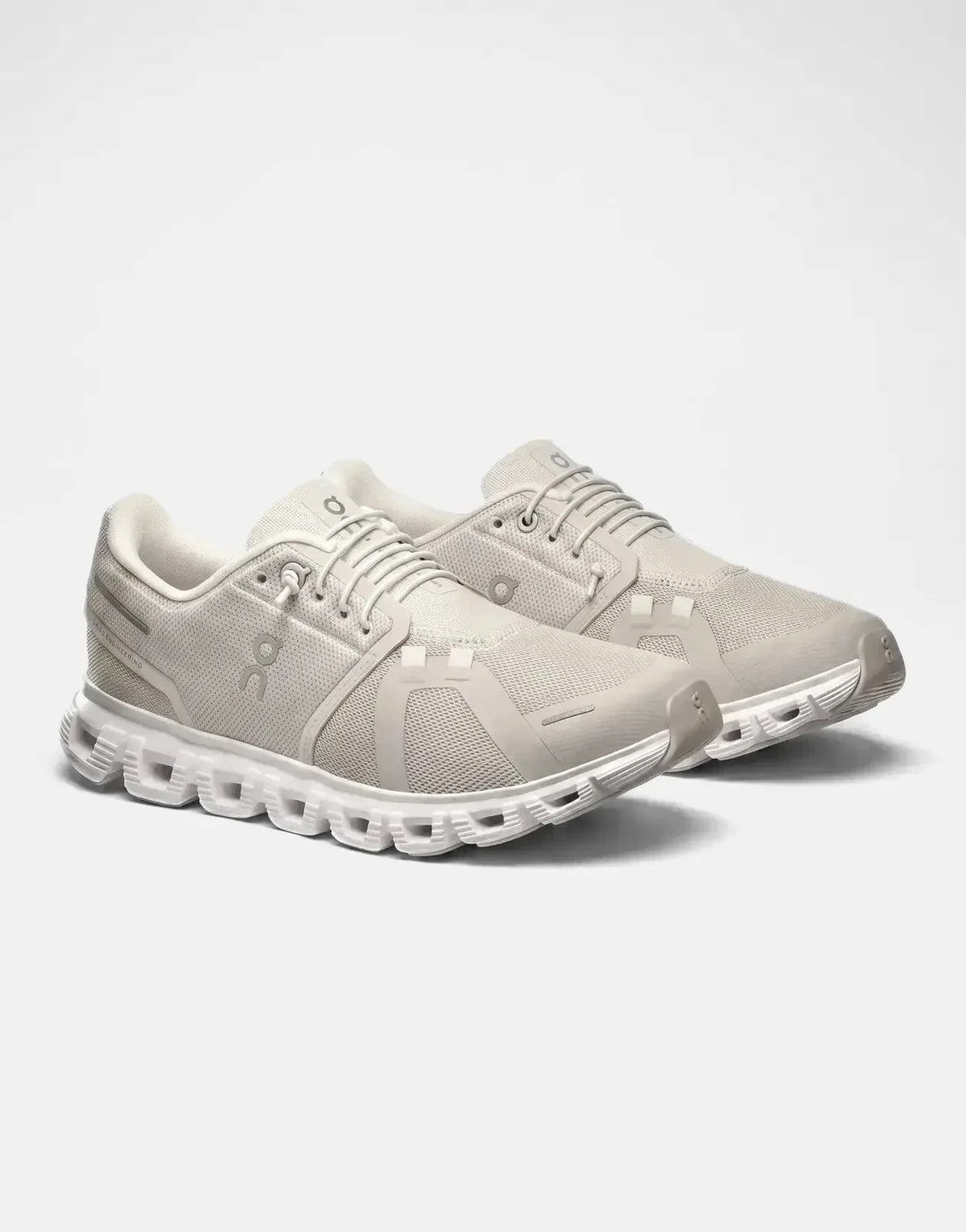 On Women's Cloud 6 Pearl White Sneakers - view 6