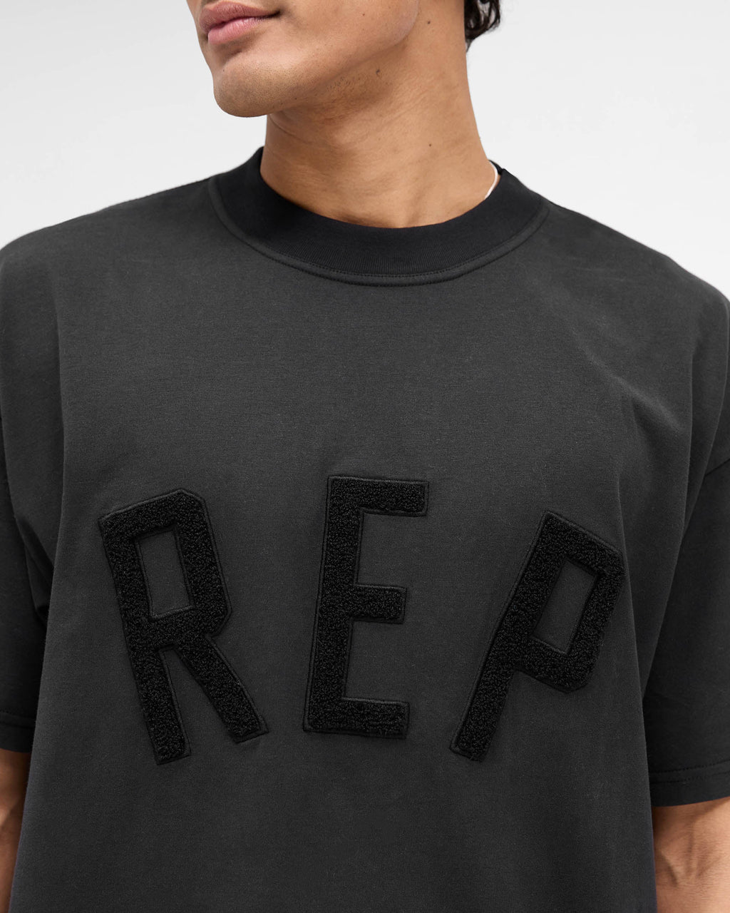 Rep Applique T-Shirt - Off Black