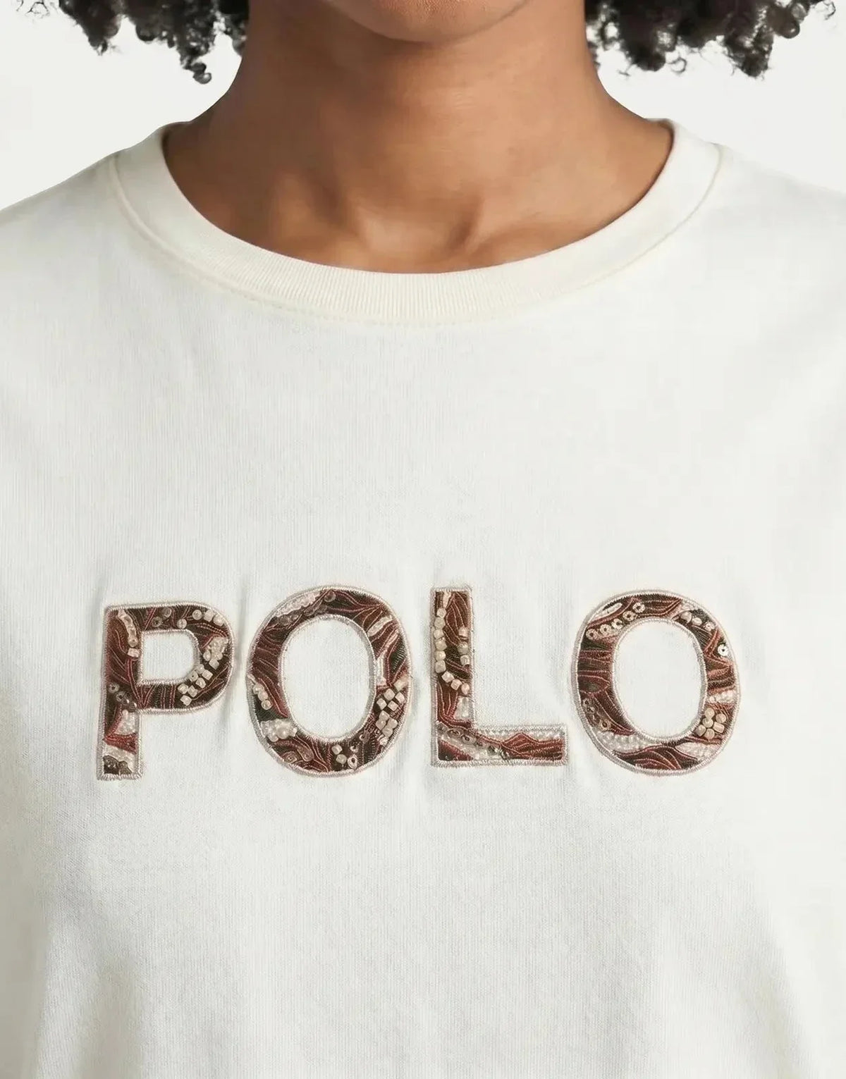 Polo Anlia Embellished Off-White T-Shirt - view 3