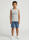 Polo Boys Connor Printed Silver Grey Vest
