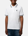Polo Boys Owen Jacquard White Golfer