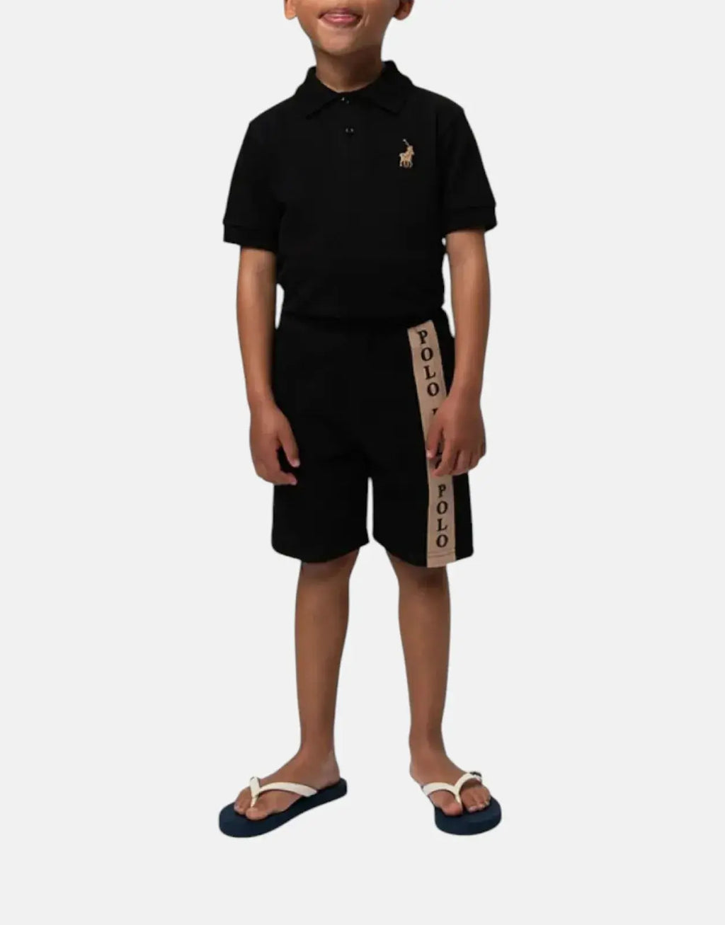 Polo Boys Preston Printed Black Shorts - view 2