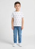 Polo Boys Sebastian Monogram White T-Shirt