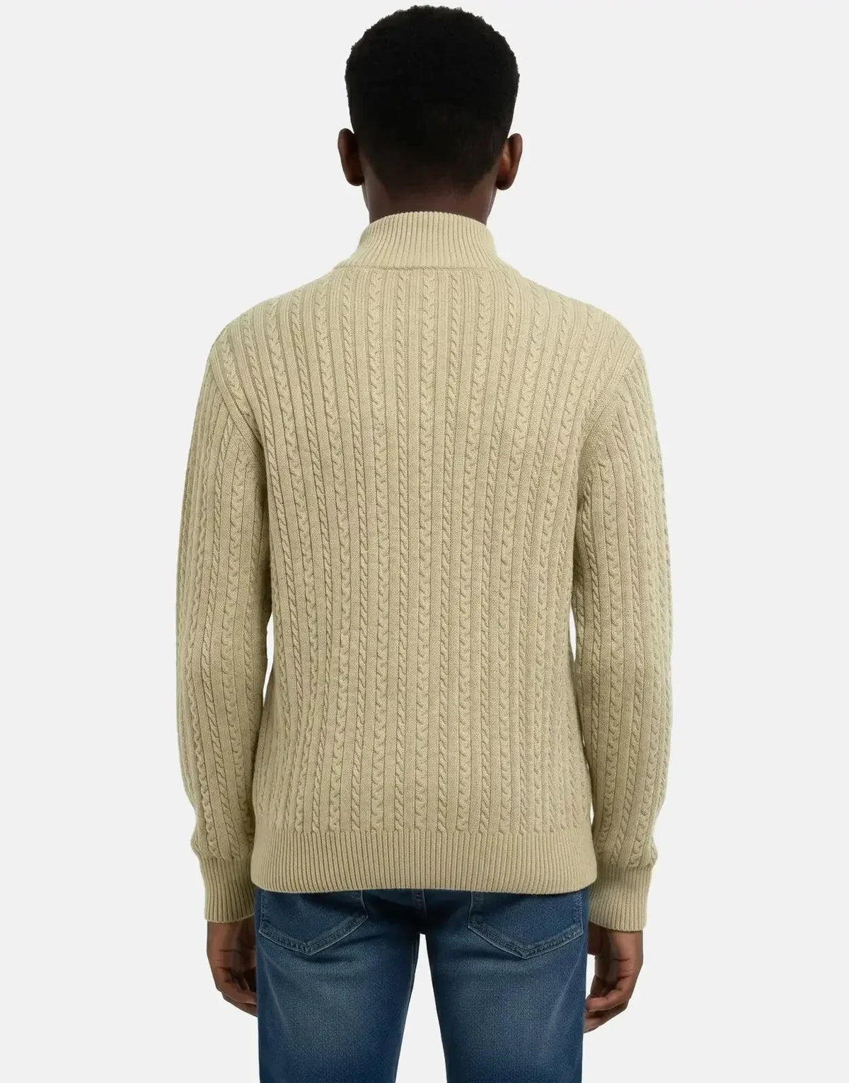Polo Boys Simpiwe Quarter Zip Khaki Knitwear - view 2