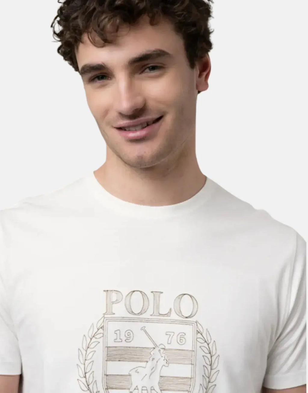 Polo Crest Embroidered White T-Shirt - view 4
