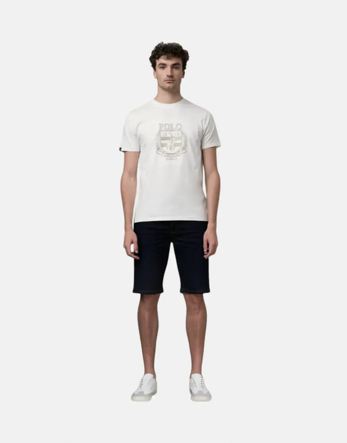 Polo Crest Embroidered White T-Shirt - view 5