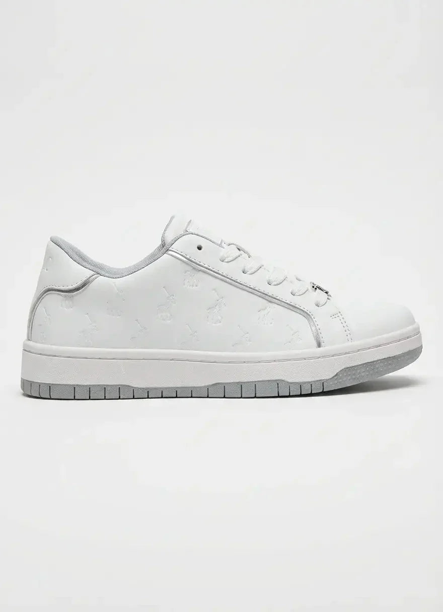Polo Deboss Monogram Sneaker White