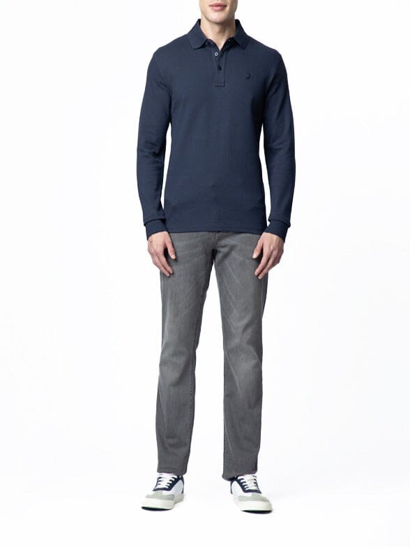 Polo Essential Pique LS Navy Golfer