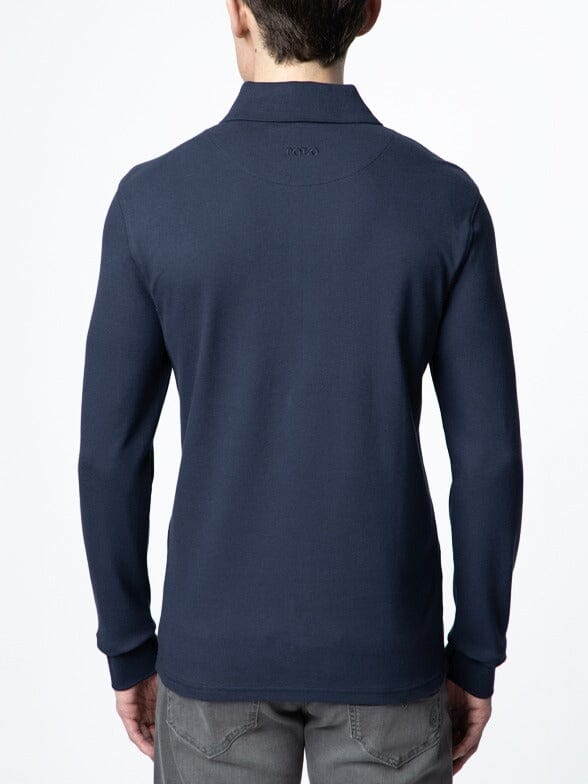 Polo Essential Pique LS Navy Golfer - view 2