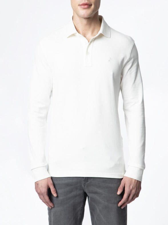 Polo Essential Pique LS White Golfer