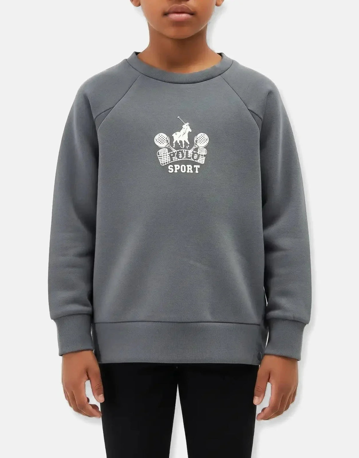 Polo Girls Asha Sports Gunmetal Sweatshirt