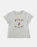 Polo Girls Daniela Silver Grey Printed T-Shirt