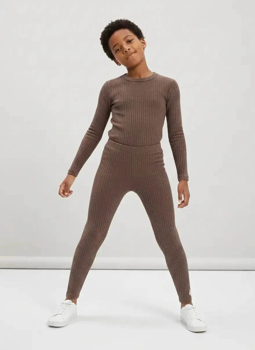Polo Girls Emma Rib Full Length Iron Leggings - view 2