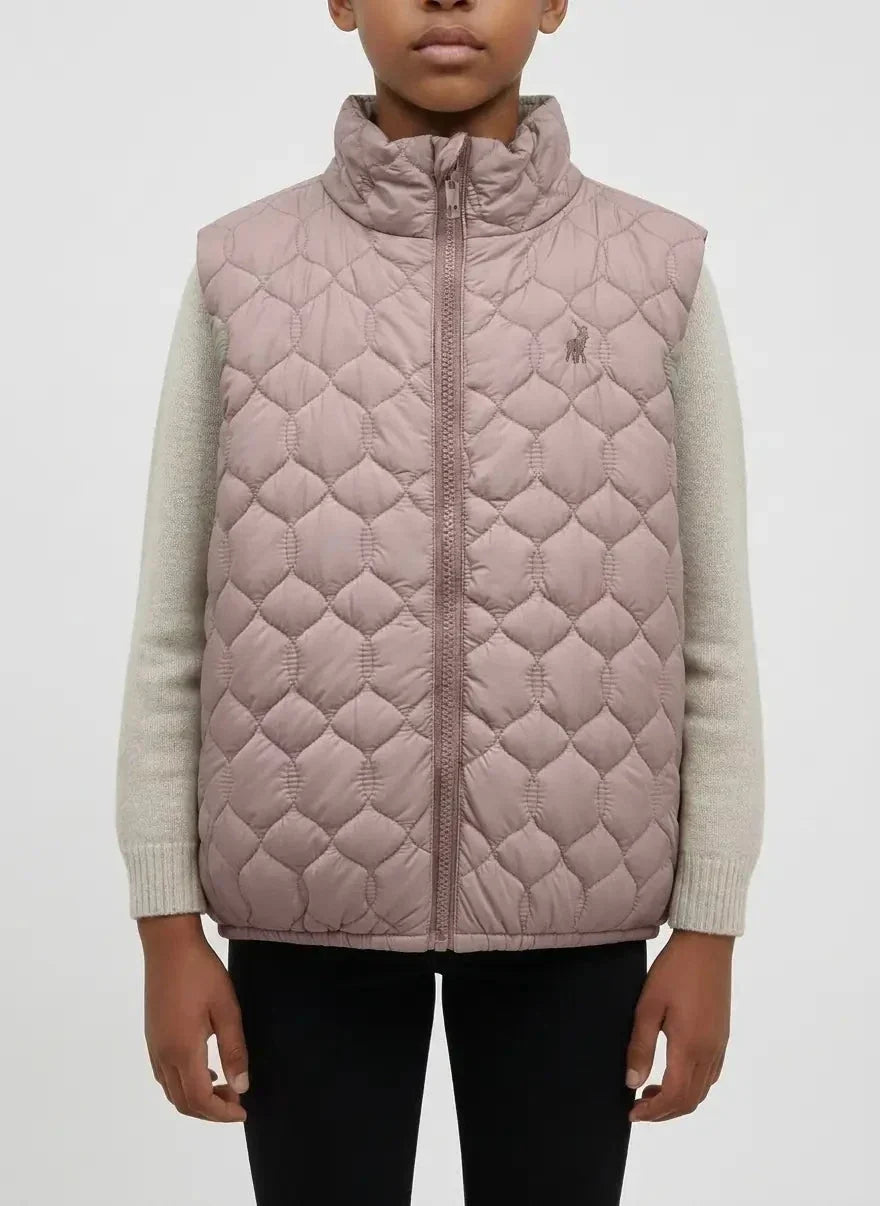 Polo Girls Payton Rose Taupe Puffer Jacket